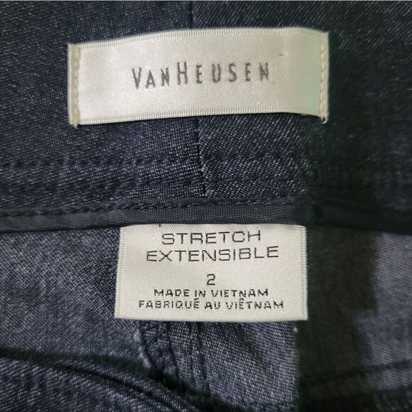 Van Heusen Women's Navy Slim Fit Denim Stretch Trouser Jeans - Picture 2 of 14